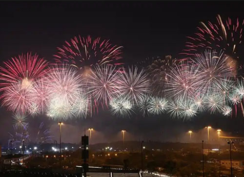 康平县焰火晚会